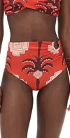 Johanna Ortiz Red Taita Bikini Bottoms Red/wine/pink