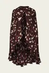 Johanna Ortiz Reinterpretation Cape In Dark Chocolate In Brown