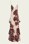 Johanna Ortiz Reinterpretation Cutout Ruffled Printed Silk Crepe De Chine Maxi Dress