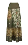 Johanna Ortiz Relatos De Mi Tierra Maxi Skirt In Multi