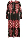 Johanna Ortiz Relics Of Wisdom Printed Maxi Dress In Black