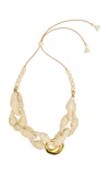 Johanna Ortiz Reverence To Their Gods Statement Necklace In White