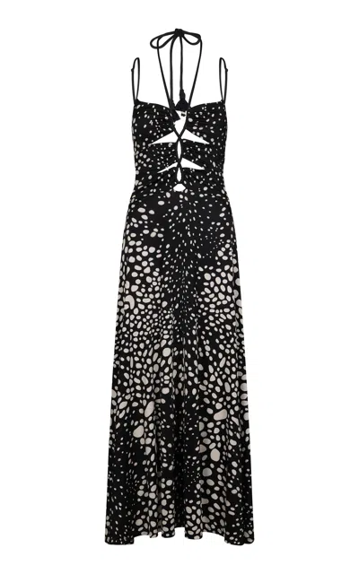 Johanna Ortiz Rio Andaluz Cutout Maxi Dress In Black