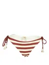 Johanna Ortiz Striped Riverside Bikini Bottoms In Neutrals
