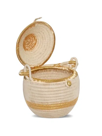 Johanna Ortiz Rooted Grace Bucket Bag In Neutral