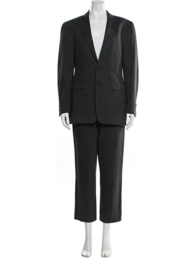 Pre-owned Johanna Ortiz Ruffle Embellishment Pant Set In Blue