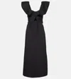 Johanna Ortiz Ruffled Midi Dress In Black