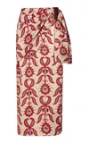 Johanna Ortiz Rugged Fusion Midi Skirt In Multi