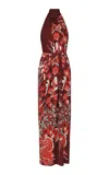 Johanna Ortiz Sacred Currents Maxi Dress In Multi