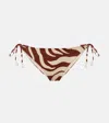 Johanna Ortiz Sagrado Reversible Low-rise Bikini Bottoms In Brown