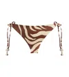 Johanna Ortiz Sagrado Reversible Low-rise Bikini Bottoms In Brown