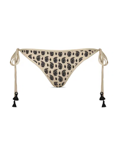 Johanna Ortiz Sagrado Side Tie Bikini Bottom In Multi