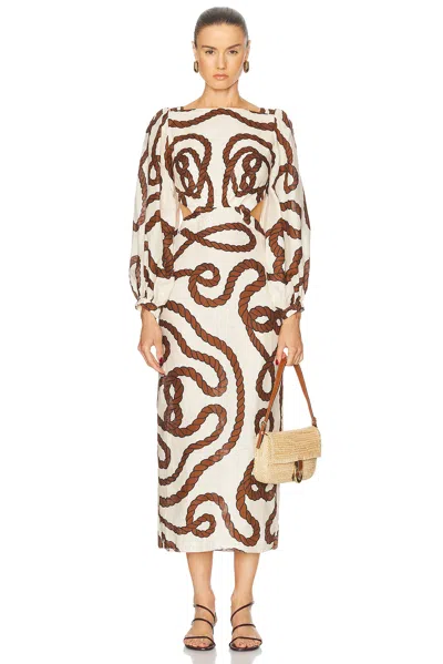 JOHANNA ORTIZ SAILING ROBES ANKLE DRESS