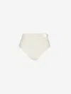 Johanna Ortiz Ecru Taita High Waist Bikini Bottoms In White
