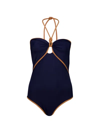 Johanna Ortiz Salt And Saddle Swimsuit In Blue
