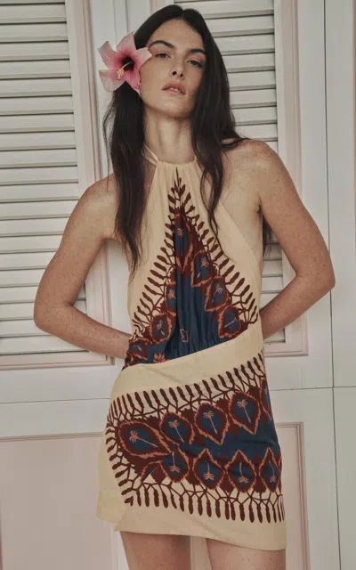 Johanna Ortiz Salt Dreamer Printed Cotton Mini Dress In Multi