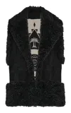 Johanna Ortiz Salty Air Goat Vest In Black