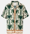 Johanna Ortiz Salty Promises Printed Cotton Shirt In Green