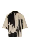 Johanna Ortiz Salty Promises Shirt In Sailboats Ecru Black In Neutrals
