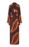 Johanna Ortiz Santa Maria Silk Tunic Dress In Multi