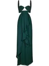 Johanna Ortiz Suspender Dress In Grün