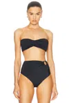 Johanna Ortiz Sea Sprite Bikini Top In Black