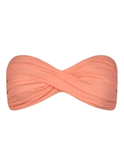 Johanna Ortiz Sea Sprite Bikini Top In Orange