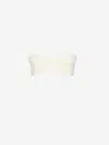 Johanna Ortiz Sea Sprite Bandeau Bikini Top In White
