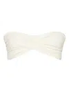 Johanna Ortiz Sea Sprite Bandeau Bikini Top In White