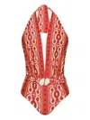 Johanna Ortiz Seashell Hunting Printed Swimsuit In Red