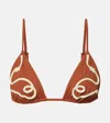 Johanna Ortiz Second Nature Bikini Top In Brown