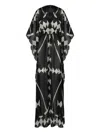 Johanna Ortiz Secret Garden Geometric Maxi Dress In Black