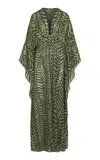 Johanna Ortiz Secret Garden Printed Maxi Dress In Green