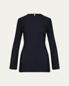 Johanna Ortiz Self Love Knit Lurex Top In Navy