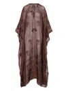 Johanna Ortiz Bar Embroidered Cotton Midi Dress