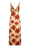 Johanna Ortiz Sendero De Astromelias Maxi Dress In Multi