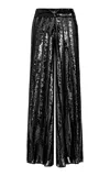 Johanna Ortiz Sequined Musical Pants In Black