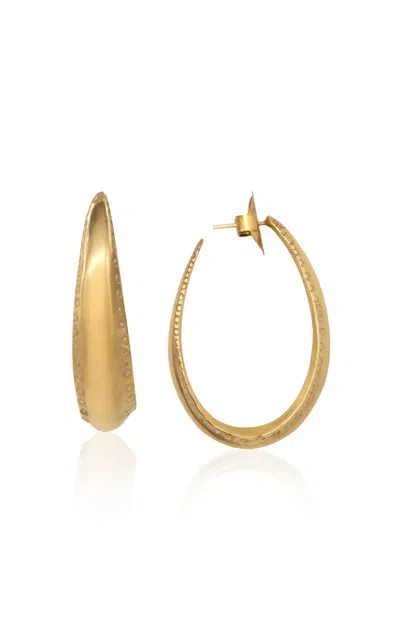 Johanna Ortiz Serpiente Tayrona Hoop Earrings In Gold
