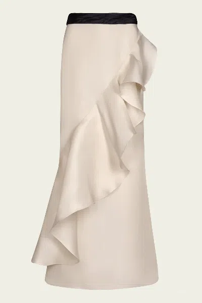 Johanna Ortiz Sevillana Skirt In Ecru In Neutral