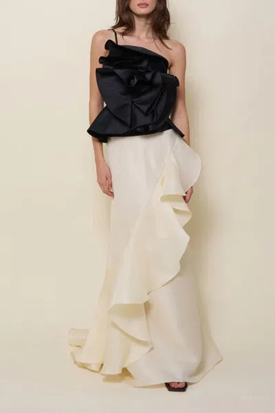 Johanna Ortiz Sevillana Skirt In Ecru In White
