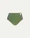 Johanna Ortiz Shimmering Taita Bikini Bottoms In Green