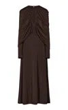 Johanna Ortiz Silent Solstice Maxi Dress In Brown