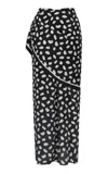 Johanna Ortiz Silk Captivation Ankle Skirt In Black
