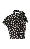 Johanna Ortiz Silk Evening Current Top In Multi
