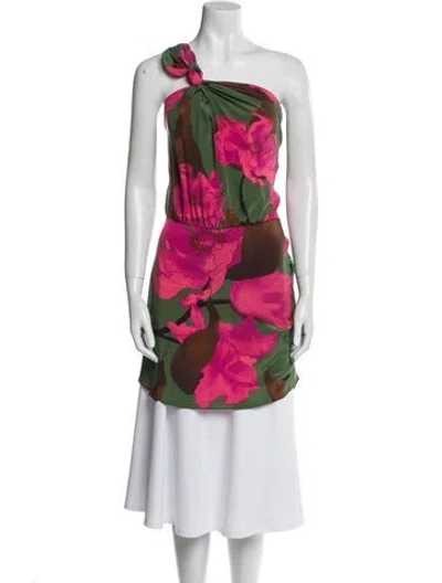 Pre-owned Johanna Ortiz Silk Floral Print Tunic In Multi