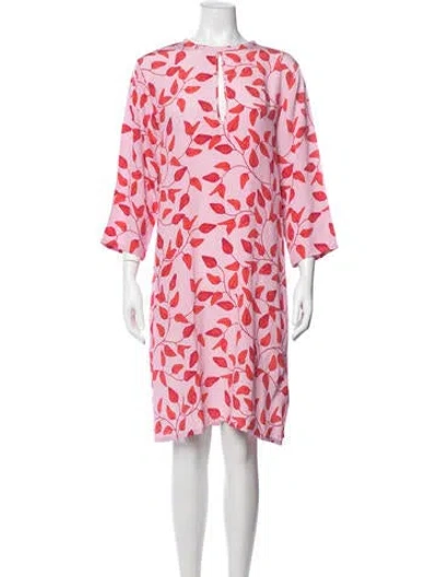 Pre-owned Johanna Ortiz Silk Mini Dress In Pink