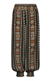Johanna Ortiz Silk Nareem Pants In Multi