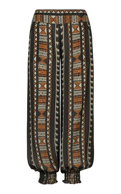 Johanna Ortiz Silk Nareem Pants In Multi
