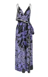 Johanna Ortiz Silk Nouvel Arome Maxi Dress In Multi