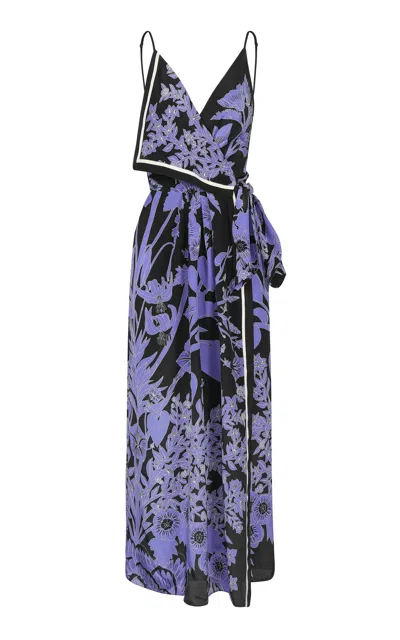 Johanna Ortiz Silk Nouvel Arome Maxi Dress In Multi